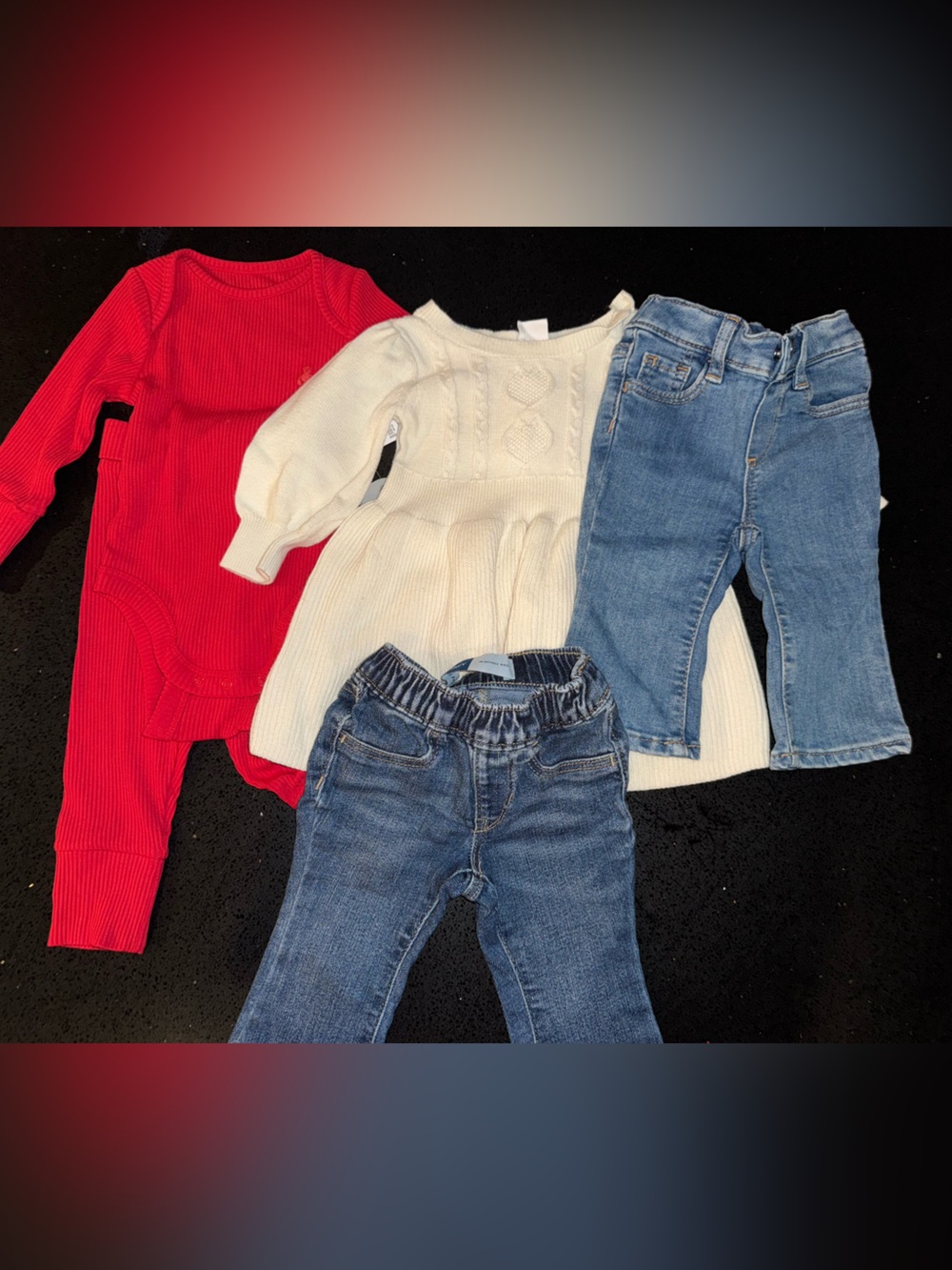 Bundle of baby girl clothes